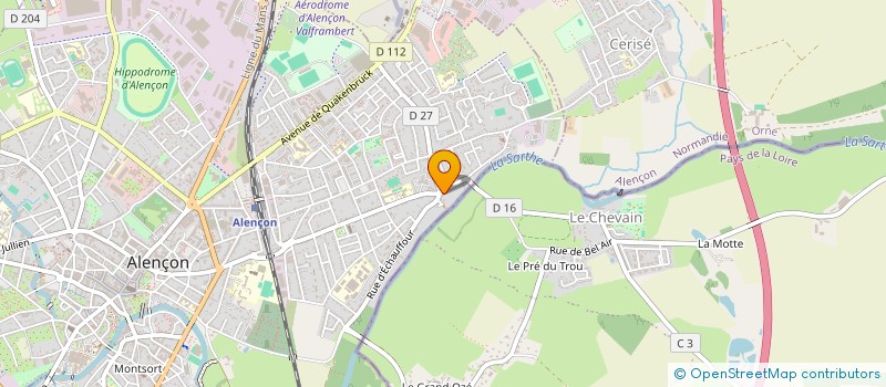 localisation de l'entreprise ROUX à ALENCON