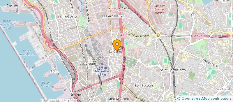 localisation de l'entreprise ROUX à MARSEILLE
