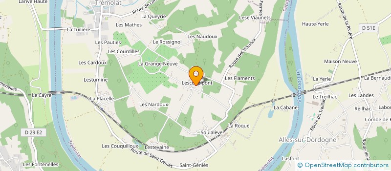 localisation de l'entreprise ROUX  TREMOLAT