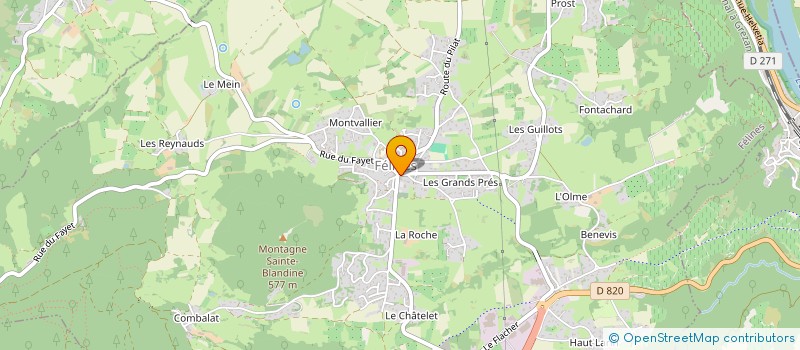 localisation de l'entreprise ROUX  FELINES