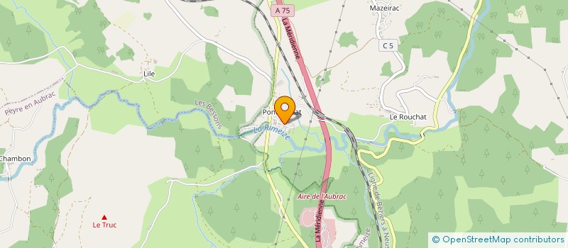 localisation de l'entreprise ROUX ALEXIS COUVERTURE  RIMEIZE