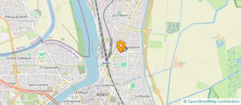 localisation de l'entreprise ROUX CALMETTE à ARLES