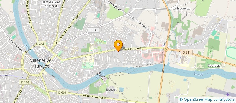 localisation de l'entreprise ROUX- DE- REILHAC- SALBAN à VILLENEUVE-SUR-LOT