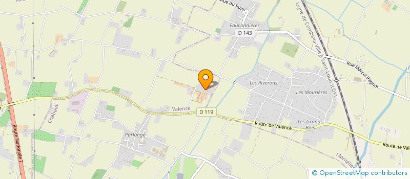 localisation de l'entreprise ROUX DENIS à VALENCE