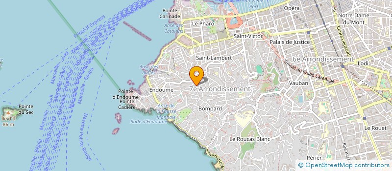 localisation de l'entreprise ROUX ELECTRICITE à MARSEILLE