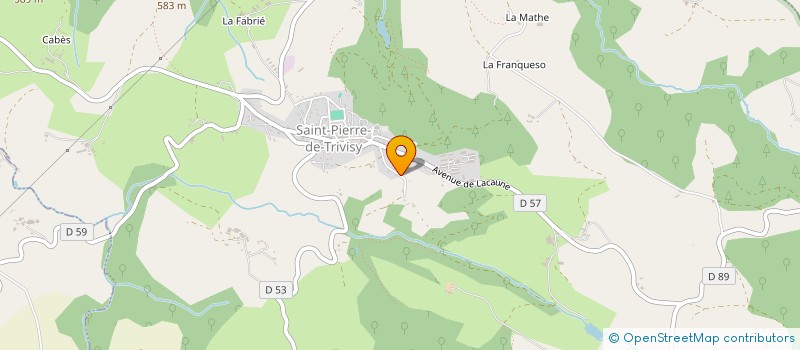 localisation de l'entreprise ROUX ET FILS à SAINT-PIERRE-DE-TRIVISY