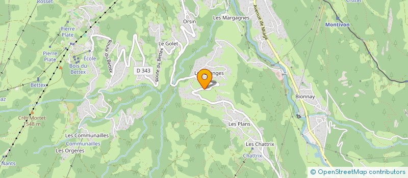 localisation de l'entreprise ROUX ET FILS  SAINT-GERVAIS-LES-BAINS