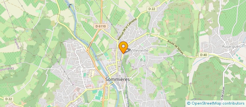 localisation de l'entreprise ROUX G ET MOURET R  AUJARGUES