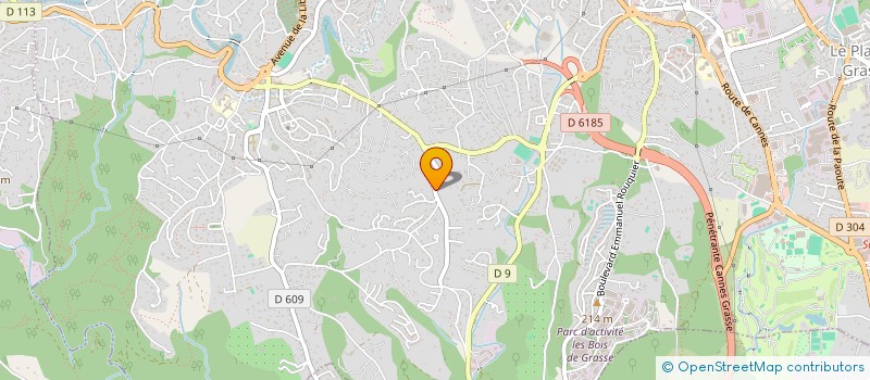 localisation de l'entreprise ROUX-HIRVOIS à GRASSE