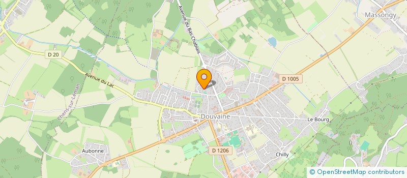 localisation de l'entreprise ROUX & LE VIAVANT  DOUVAINE