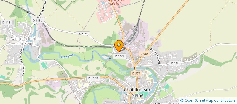 localisation de l'entreprise ROUX OLLIN PARTICIPATIONS  CHATILLON-SUR-SEINE