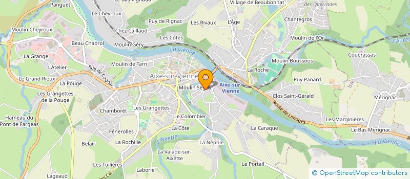 localisation de l'entreprise ROUX PHILANFLO à AIXE-SUR-VIENNE