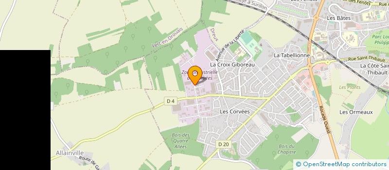 localisation de l'entreprise ROUX RECUPERATION à VERNOUILLET