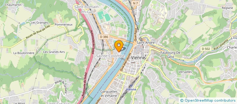 localisation de l'entreprise ROUX SARL  SAINTE-COLOMBE