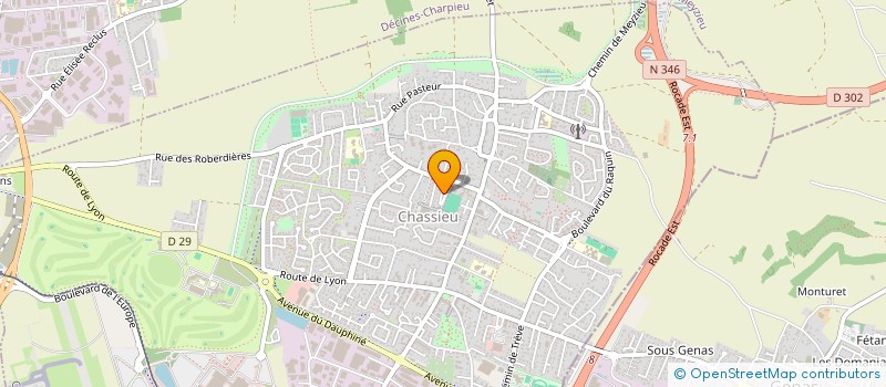 localisation de l'entreprise ROUX SOIGNAT  CHASSIEU