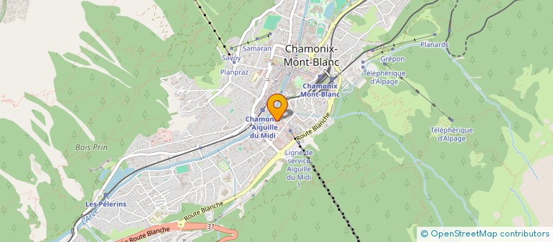 localisation de l'entreprise ROUX SOLIN  CHAMONIX-MONT-BLANC