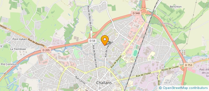 localisation de l'entreprise ROUX STEPHANE à CHALLANS