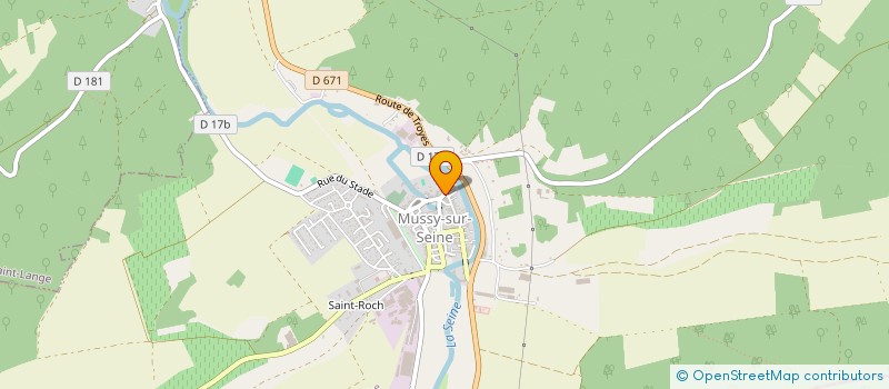 localisation de l'entreprise ROUX TANTIN  MUSSY-SUR-SEINE