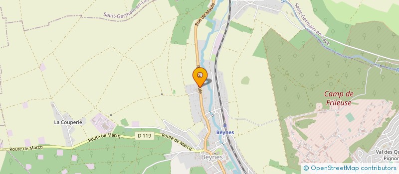 localisation de l'entreprise ROUXEL AGENCEMENTS  BEYNES