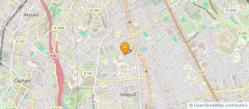 localisation de l'entreprise ROUXEL CHEVREFEUILLE  VILLEJUIF