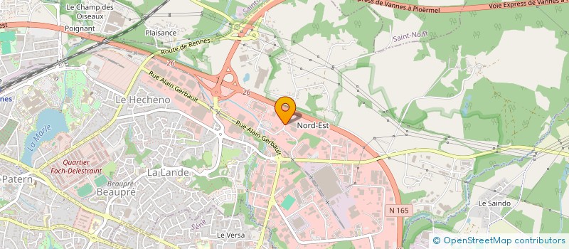 localisation de l'entreprise ROUXEL LOGISTIQUE  LA GACILLY