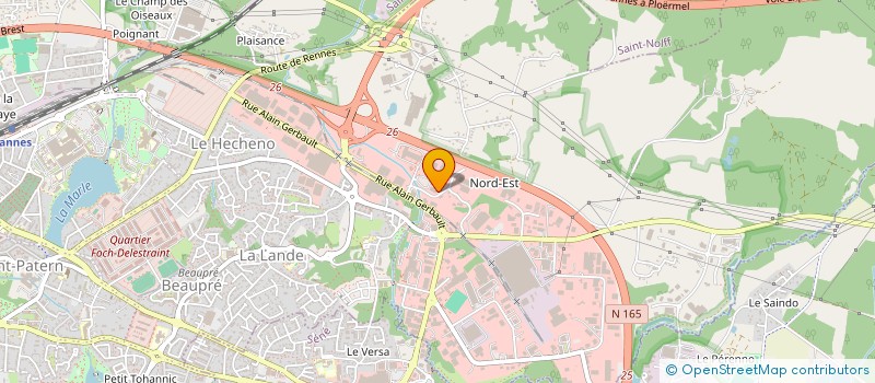 localisation de l'entreprise ROUXEL SERVICES à VANNES