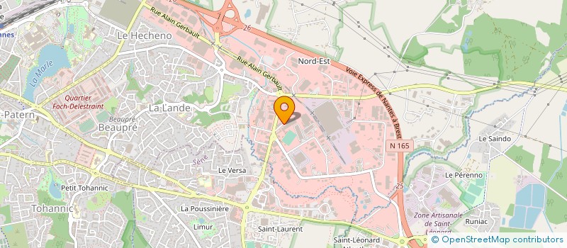 localisation de l'entreprise ROUXEL STOCKAGE à VANNES
