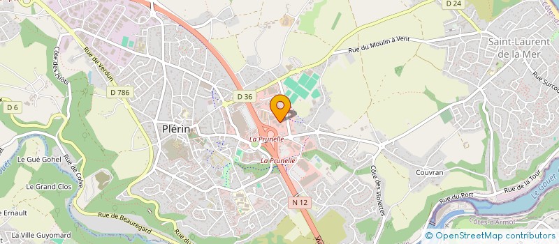 localisation de l'entreprise ROUXEL TANGUY ET ASSOCIES à PLERIN