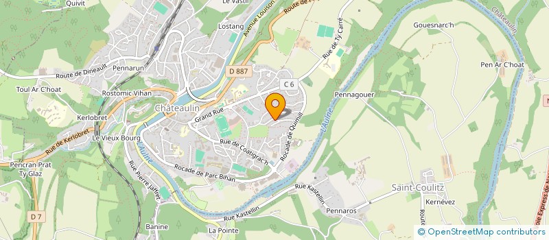 localisation de l'entreprise ROUXIMMO  CHATEAULIN