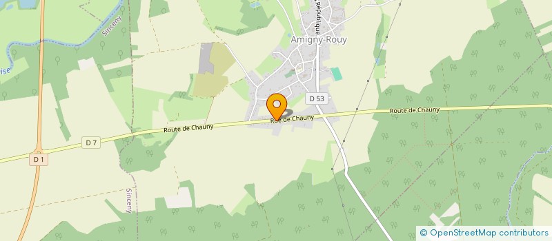 localisation de l'entreprise ROUY  AMIGNY-ROUY