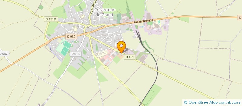 localisation de l'entreprise ROUYERE-ROBILLIART  CREVECUR-LE-GRAND
