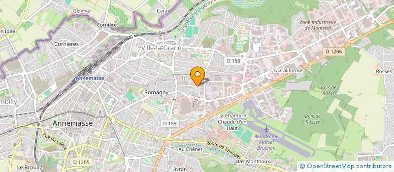 localisation de l'entreprise ROUYERIMMO74 à ANNEMASSE