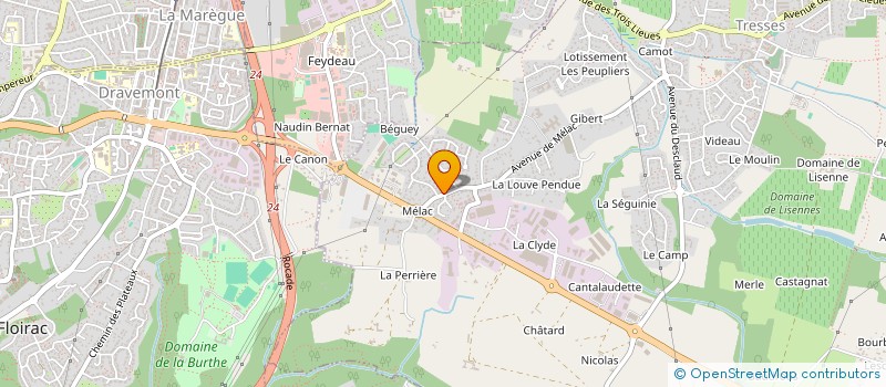 localisation de l'entreprise ROUYNAUD TRANSPORTS à TRESSES