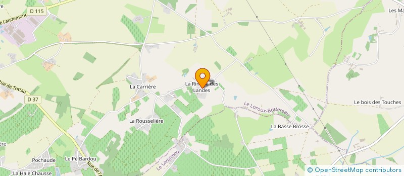 localisation de l'entreprise ROUZE à LE LOROUX-BOTTEREAU