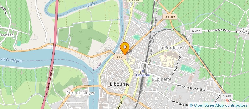 localisation de l'entreprise ROUZEAU  LIBOURNE