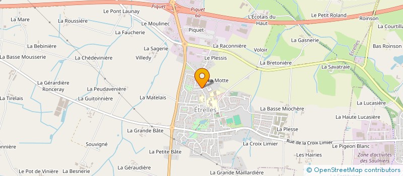 localisation de l'entreprise ROUZEL  ETRELLES