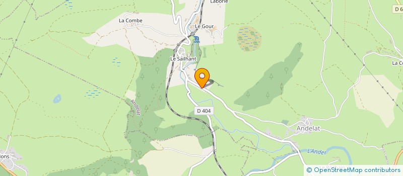 localisation de l'entreprise ROUZIANA à ANDELAT