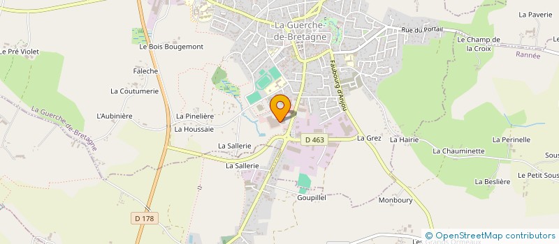 localisation de l'entreprise ROVA  LA GUERCHE-DE-BRETAGNE