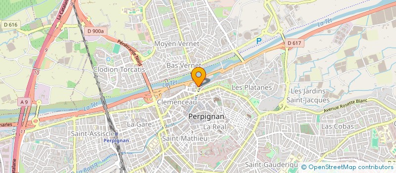 localisation de l'entreprise ROVA à PERPIGNAN