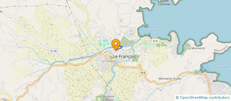 localisation de l'entreprise ROVA BAZAR SARL à LE FRANCOIS