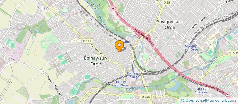 localisation de l'entreprise ROVA IMMO 2  EPINAY-SUR-ORGE