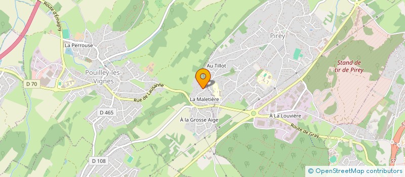 localisation de l'entreprise ROVAL  POUILLEY-LES-VIGNES