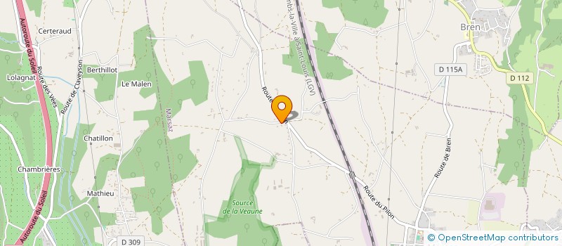 localisation de l'entreprise ROVALEX  MARSAZ