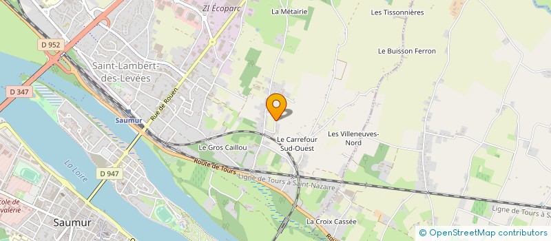 localisation de l'entreprise ROVALU à SAUMUR