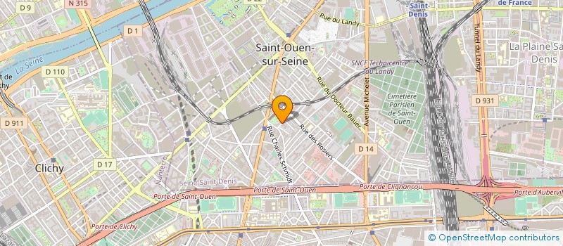 localisation de l'entreprise ROVANI PACO à SAINT-OUEN-SUR-SEINE