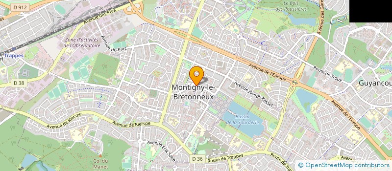 localisation de l'entreprise ROVE & BERI à MONTIGNY-LE-BRETONNEUX