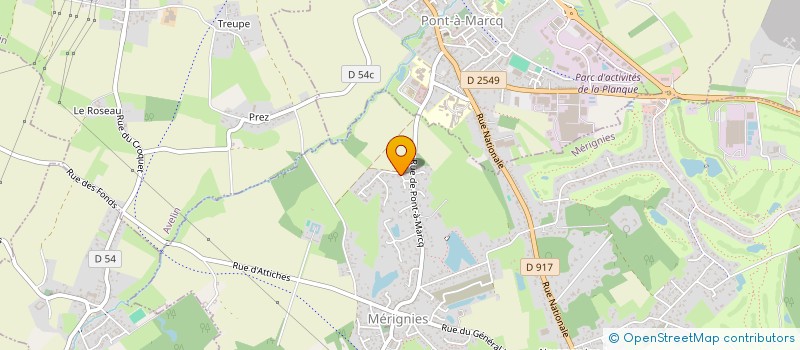 localisation de l'entreprise ROVECYAN INVESTISSEMENT à MERIGNIES