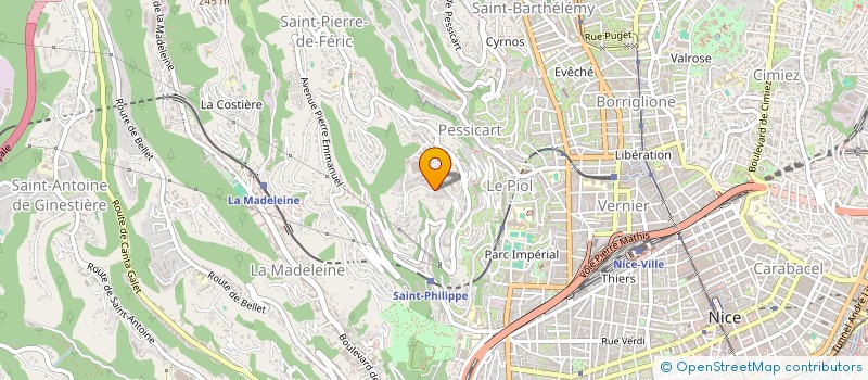localisation de l'entreprise ROVERINO à NICE