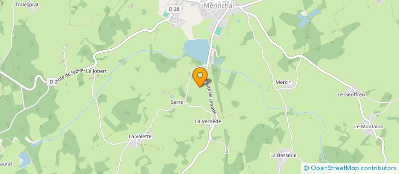 localisation de l'entreprise ROVET NRJ  MERINCHAL