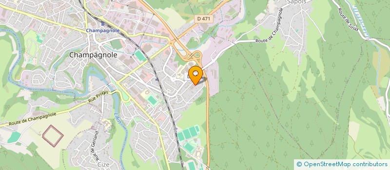 localisation de l'entreprise ROVI  CHAMPAGNOLE